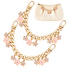 2Pcs Alloy Enamel Sakura Charm Purse Strap Extenders AJEW-PH0018-01-1