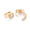 Rack Plating Brass Clear Cubic Zirconia Hoop Earrings EJEW-S241-06G-2