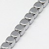 Electroplate Non-magnetic Synthetic Hematite Beads Strands G-J172-4x4mm-02-3