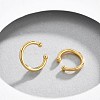 Brass Cuff Earrings and Hoop Earrings Sets EJEW-BB35146-4