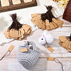 500Pcs Kraft Paper Blank Price Tags with Cord CDIS-TA0001-44-6