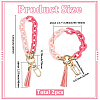 2Pcs Acrylic Cable Chain Bracelet Pendant Decorations AJEW-SC0003-71D-2