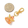 Angel Glass & Alloy Pendant Decorations HJEW-MZ00360-05-3