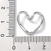 Rack Plated Brass Heart Links KK-Z039-33P-3