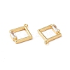 Brass Cubic Zirconia Charms KK-M233-41G-3