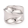Non-Tarnish 304 Stainless Steel Textured Chunky Ring for Men Women RJEW-B040-22P-2