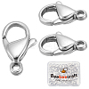 50Pcs 316 Surgical Stainless Steel Lobster Claw Clasps STAS-BBC0006-04-1
