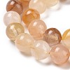Natural Yellow Hematoid Quartz/Golden Healer Quartz Beads Strands G-E571-05C-3