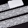 Polyester Elastic Flower Lace Trim Fabric DIY-WH0632-94B-1