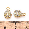 304 Stainless Steel Rhinestone Charms STAS-N110-36G-3
