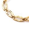 304 Stainless Steel Oval Link Chain Bracelets X-BJEW-JB06101-01-2