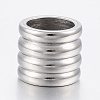 Tarnish Resistant 304 Stainless Steel Tube Beads STAS-F150-018P-1