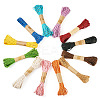 12 Rolls 12 Colors Twisted Straw Paper Cords OCOR-TA0002-96-2