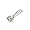 Brass Pave Clear Cubic Zirconia Pendants KK-L238-10P-2