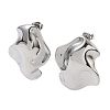 304 Stainless Steel Nuggets Stud Earrings EJEW-K268-73P-4