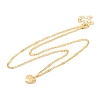 Alloy Love Heart Pendant Twisted Chain Necklaces for Women NJEW-M012-01G-2