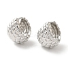Brass Hoop Earrings for Women EJEW-P292-11E-P-1