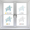 16Pcs Waterproof PVC Colored Laser Stained Window Film Static Stickers DIY-WH0314-098-4
