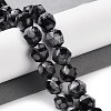 Natural Snowflake Obsidian Beads Strands G-NH0021-A09-02-2