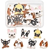 14Pcs 7 Styles Animal Puppy Alloy Enamel Pendants FIND-FS0004-13-1