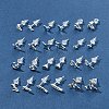 2 Pairs Alloy Stud Earrings for Women EJEW-FS0001-27L-8