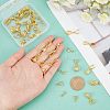 48Pcs 8 Style Brass Ice Pick Pinch Bails KK-FH0003-64-3