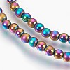 Electroplate Non-Magnetic Synthetic Hematite Beads Strands G-F585-B-4mm-2