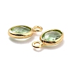 Eco-Friendly Brass with Glass Pendants X-KK-K268-01Q-3
