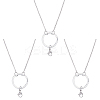 3Pcs 304 Stainless Steel Cable Chain Necklaces Making NJEW-DR00012-1