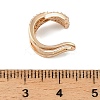 Brass Rhinestone Cuff Errings RB-Z001-03G-3
