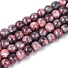 Baking Paint Glass Beads Strands X-DGLA-N016-4mm-04-1