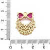 Brass Micro Pave Cubic Zirconia Pendants KK-L228-26G-3