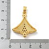 Christmas Brass Micro Pave Cubic Zirconia Pendants KK-H468-03A-03G-3