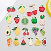 20Pcs Alloy Enamel Pendants PALLOY-D314-02G-1