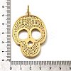 Brass Micro Pave Cubic Zirconia Pendants KK-U055-08G-02-3