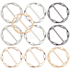 10Pcs 5 Colors Zinc Alloy Buckles FIND-GF0002-34B-1