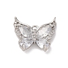 Brass Micro Pave Cubic Zirconia Pendants KK-U042-11P-03-1