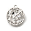 Brass Micro Pave Cubic Zirconia Pendants KK-Q035-16B-P-1