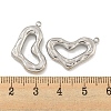 Non-Tarnish 304 Stainless Steel Pendants STAS-P356-15P-3