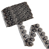 5 Yards Filigree Polyester Lace Trim OCOR-GF0002-13B-1