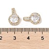 Brass Micro Pave Cubic Zirconia Pendants KK-R219-25G-3