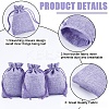 Polyester Imitation Burlap Packing Pouches Drawstring Bags ABAG-BBC0001-02A-03-6
