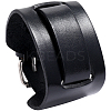 1Pc Vintage Punk Rock Style Wide Leather Cord Wristband Bracelets for Unisex BJEW-CL0001-17A-1