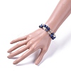 Two Loops Fashion Wrap Bracelets BJEW-JB04689-02-4