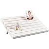 7-Slot Wooden Place Card Display Stands ODIS-WH0029-52D-1