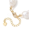 Natural Baroque Pearl Keshi Pearl Beaded Bracelets BJEW-JB13336-4