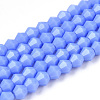 Opaque Solid Color Imitation Jade Glass Beads Strands EGLA-A039-P2mm-D19-1