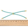 Adjustable Round Braided Microfiber Leather Cord Bracelet Making KK-CBAC260-01G-22-3