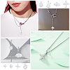 320Pcs 8 Style 304 Stainless Steel Charms STAS-DC0003-20-5
