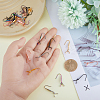 SUPERFINDINGS 30Pcs 5 Colors 316 Stainless Steel Earring Hooks STAS-FH0001-62-3